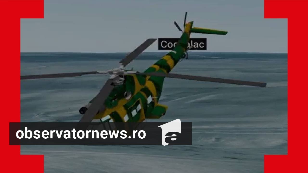 ANIMAŢIE GRAFICĂ. Cum s-au prăbuşit avionul MiG 21 LanceR şi elicopterul plin cu salvatori