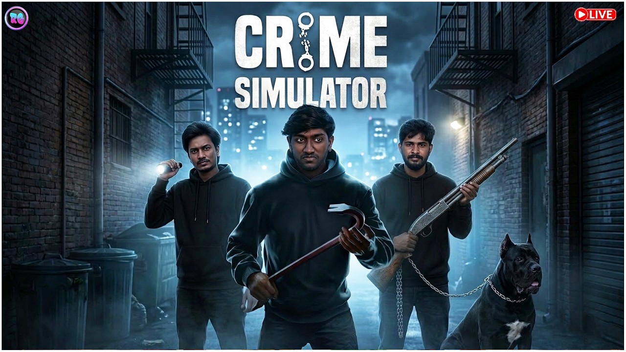 களவாணி பசங்க Crime Simulator in தமிழ் new Ep-1 [ Live🔴 ] | Road to 1k Subs🥰🙏| #retrexgamer
