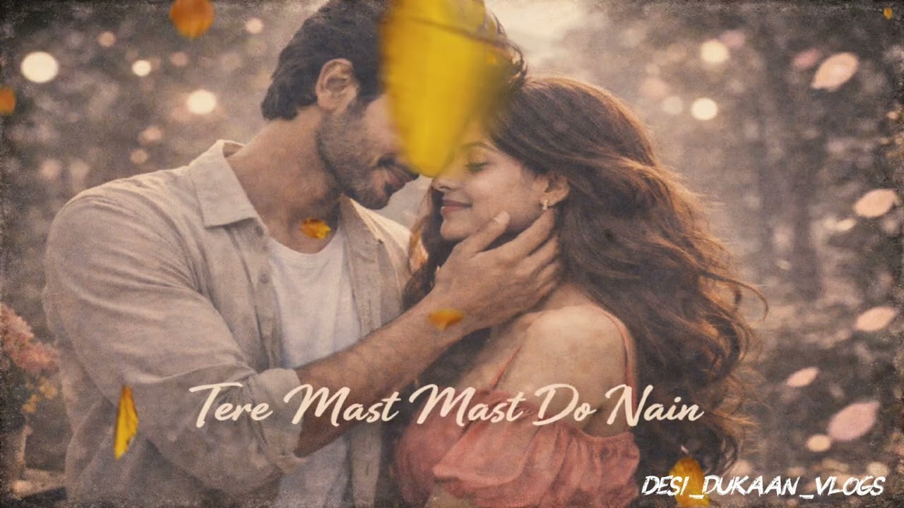 Tere Mast Mast Do Nain 💕 | Lofi Love Status | Romantic Couple Vibes