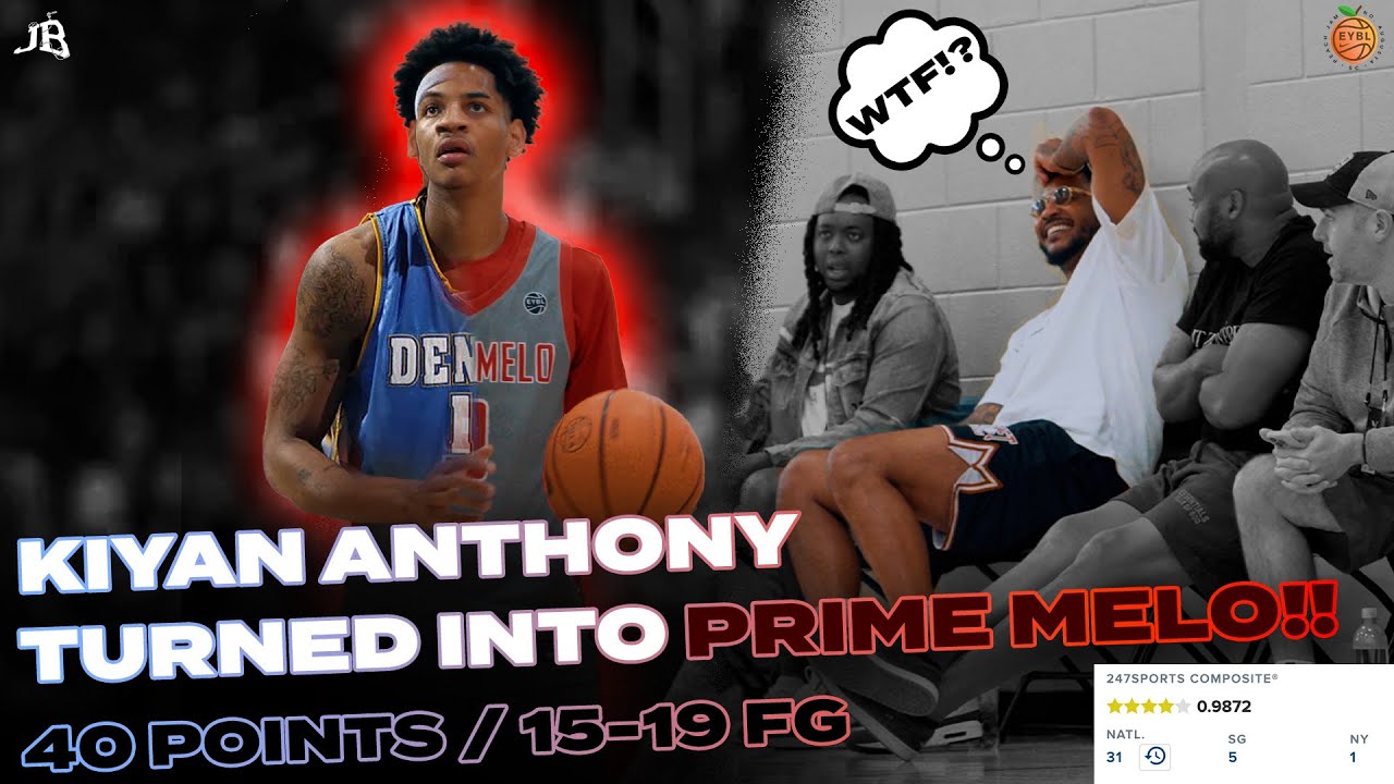 Kiyan Anthony Turned Into PRIME Melo! UNSTOPPABLE 40-Point Peach Jam Performance!