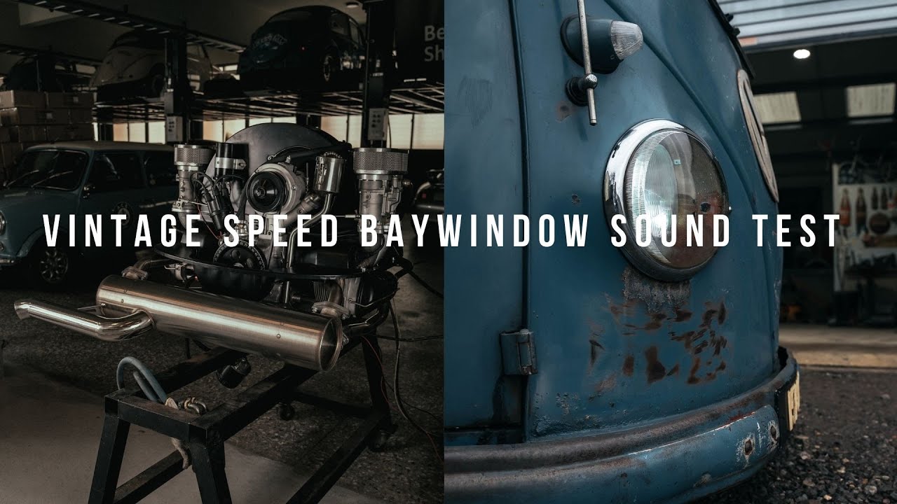 Vintage Speed T2A Baywindow Bus Exhaust Sound Test