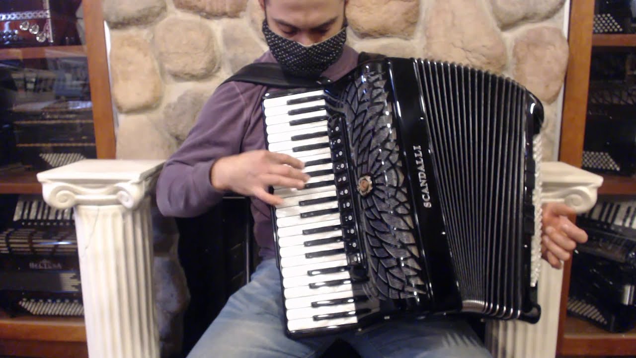 SCANAIRISMBK - Black Scandalli Air I S Piano Accordion LMMM 41 120 $6199