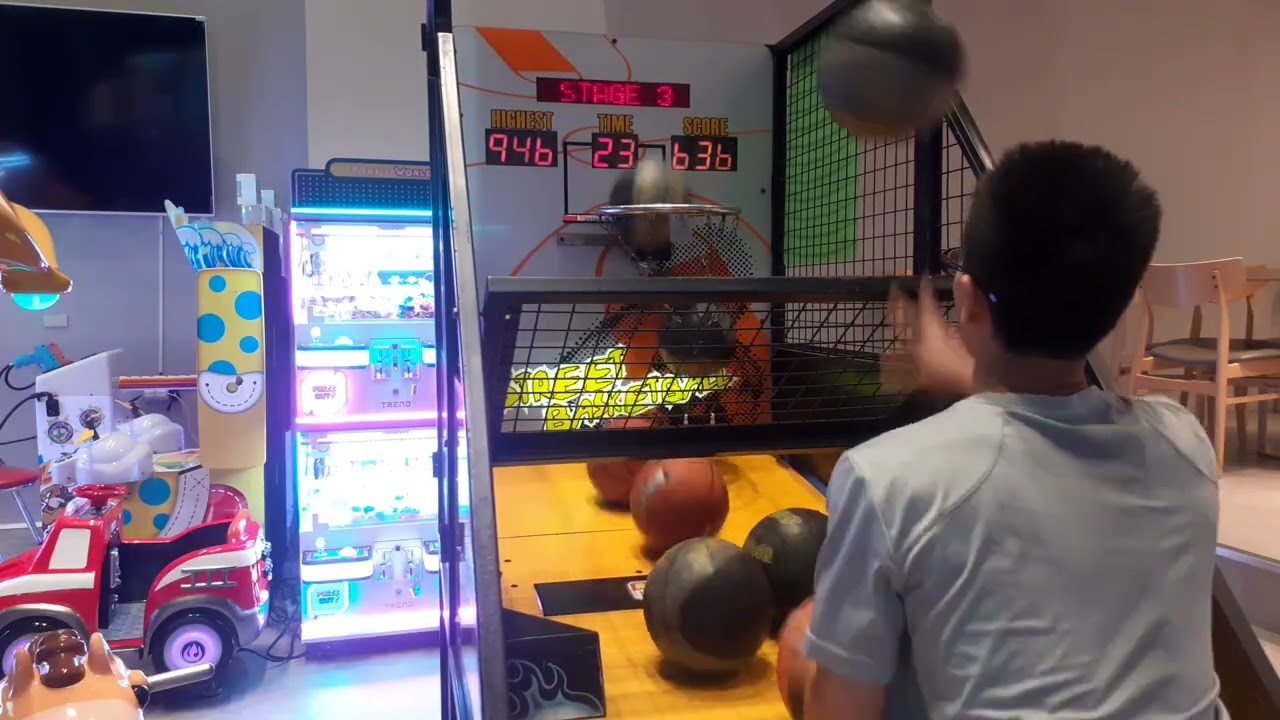 Y0Y0迷你籃球機8顆不同種類🏀能刷掉最高紀錄?