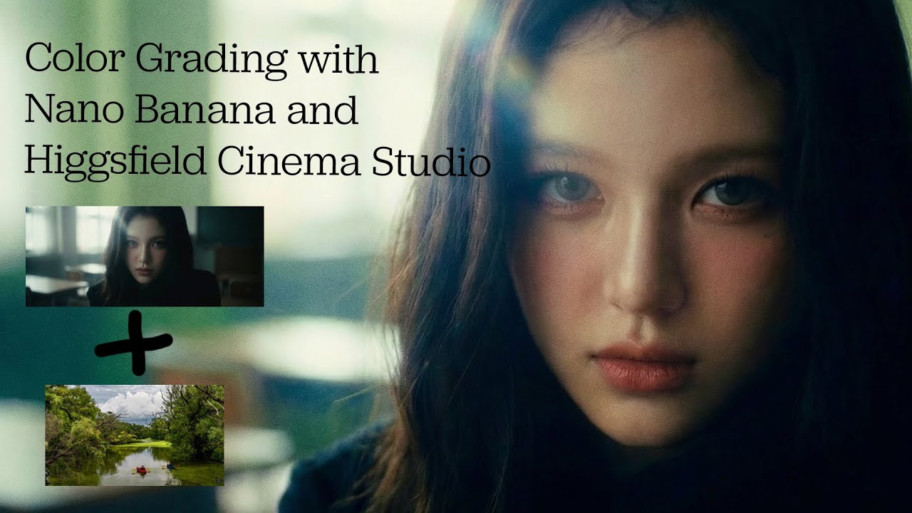 Цветокоррекция с использованием Nano Banana и Higgsfield AI в Cinema Studio.