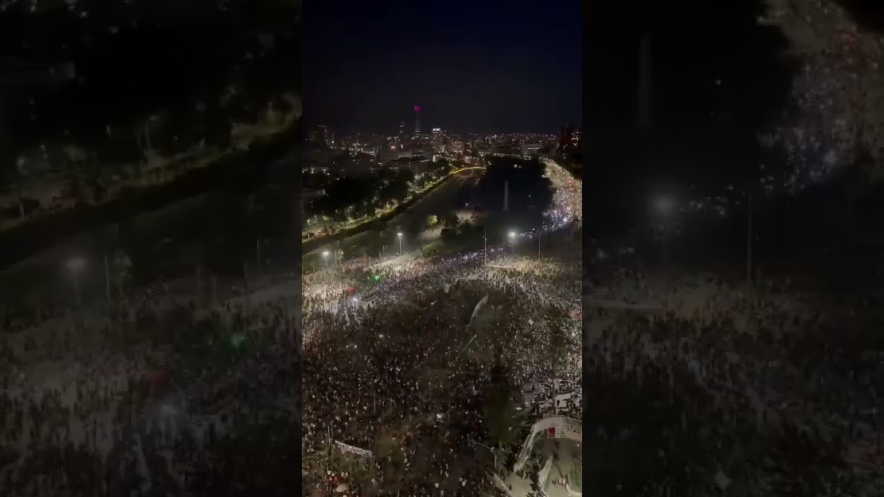 Incredible view from Chile protest