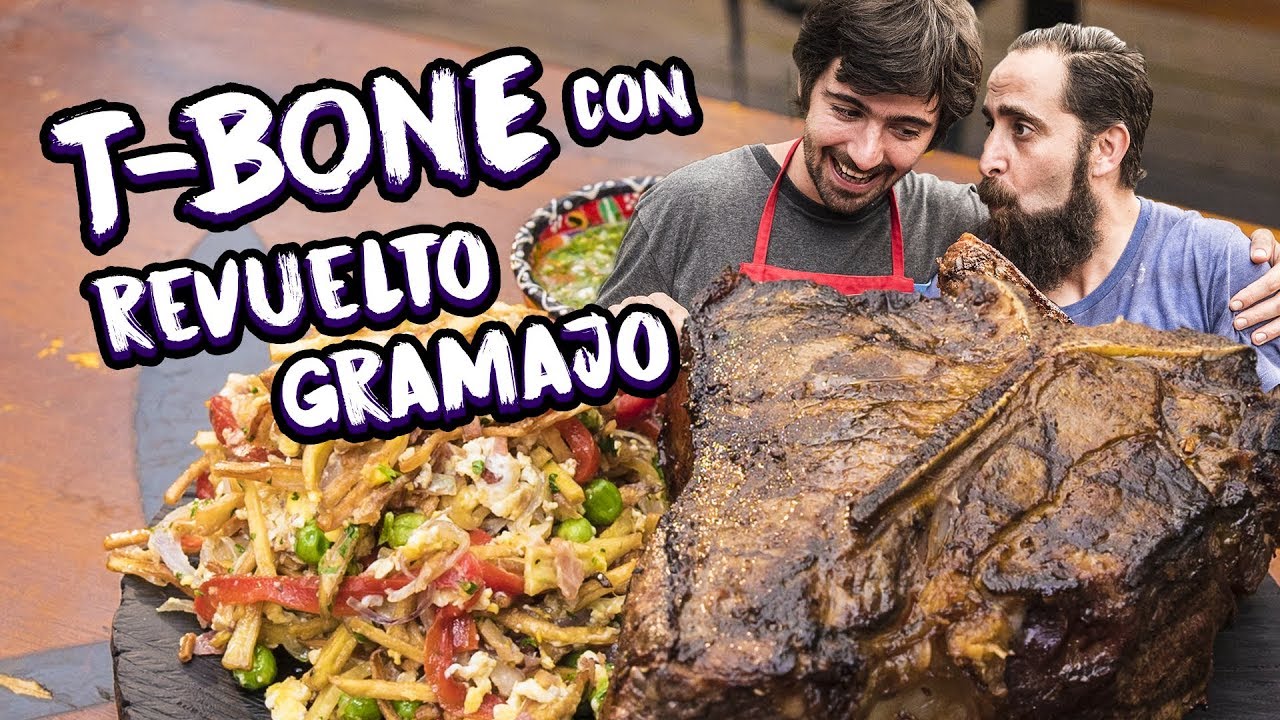Bife T-Bone con Revuelto Gramajo | Cook & Laucha 2x1