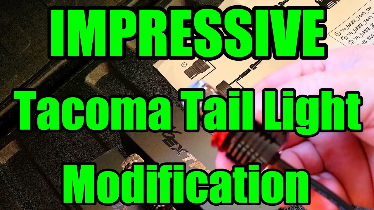 Tacoma LED Tail light mod from VLEDS