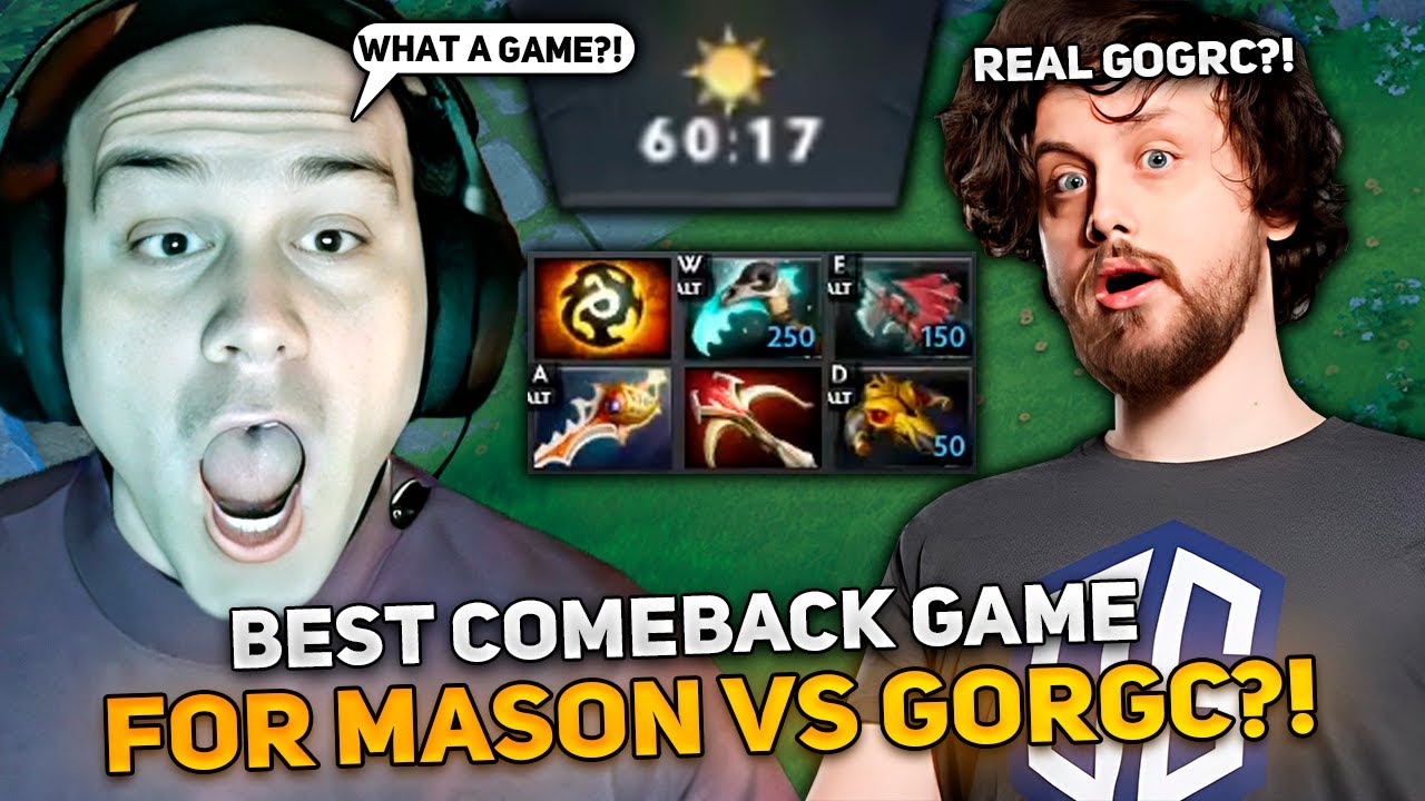 BEST COMEBACK GAME for MASON CLINKZ CARRY vs GORGC?! in HIGH MMR!
