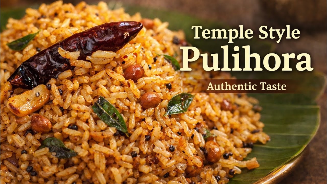 Temple Style Chinthapandu Pulihora | Authentic Tamarind Rice Recipe | South Indian Special