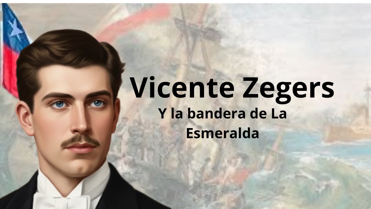 Vicente Zegers y la bandera de la Esmeralda
