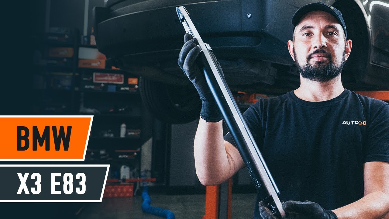 How to change rear shock absorber on BMW X3 E83 [TUTORIAL AUTODOC]