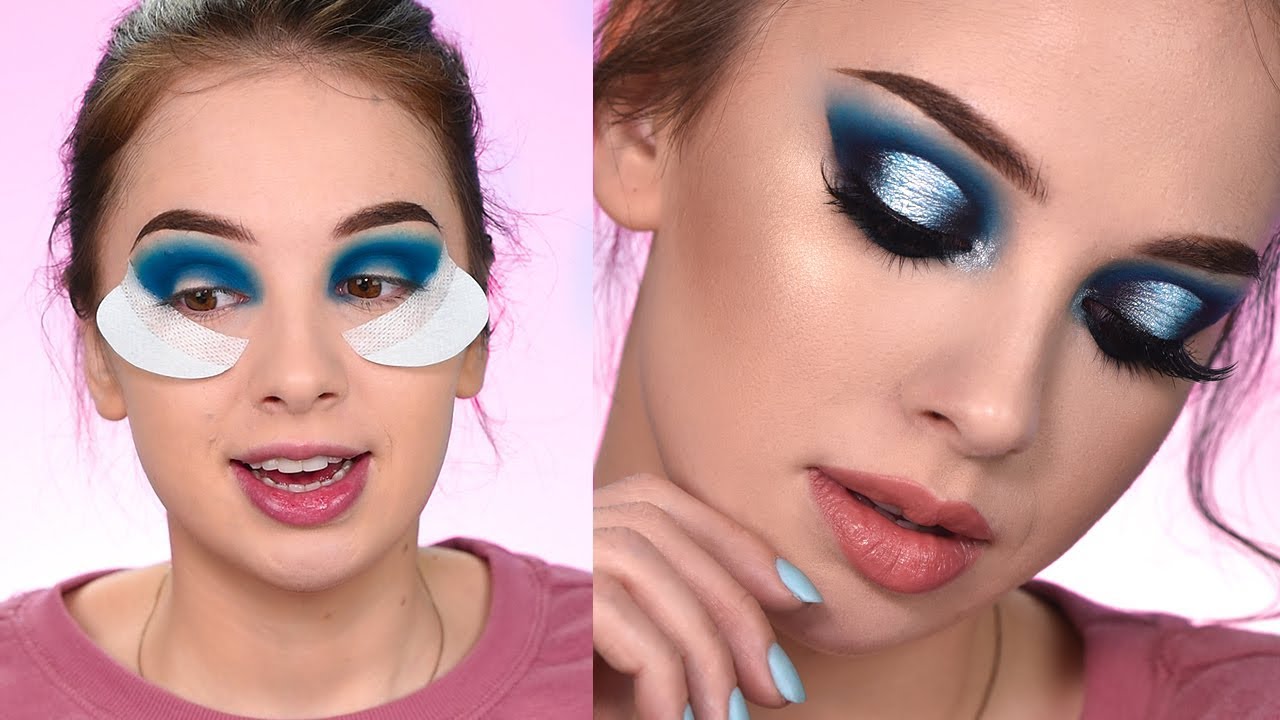 Recreating The Look | Dramatic Blue smokey Eye Makeup Tutorial
