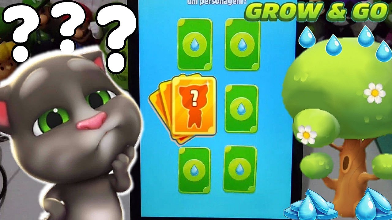 Talking Tom Gold Run Grow & Go event Lucky Cards Carnival Angela vs Roy Raccoon Frosty Tom Unlocked