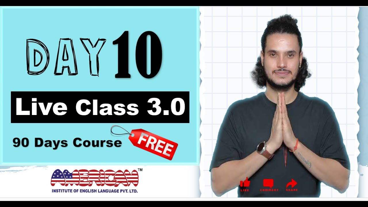 Live Class (3.0) | Day 10 | How to use AT IN ON | Special Class