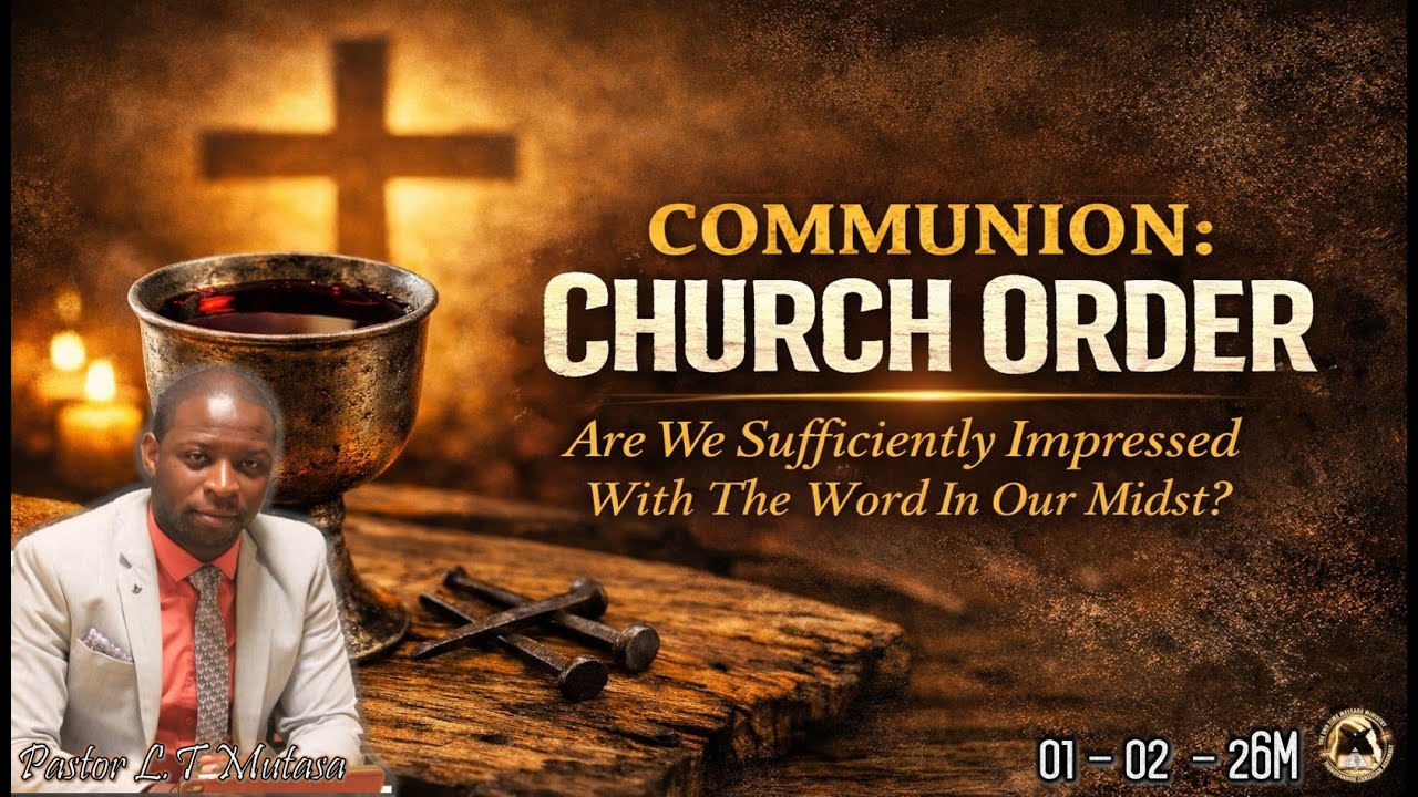 Communion: Church Order “Are We Sufficiently Impressed With The Word In Our Midst?” - 010226M