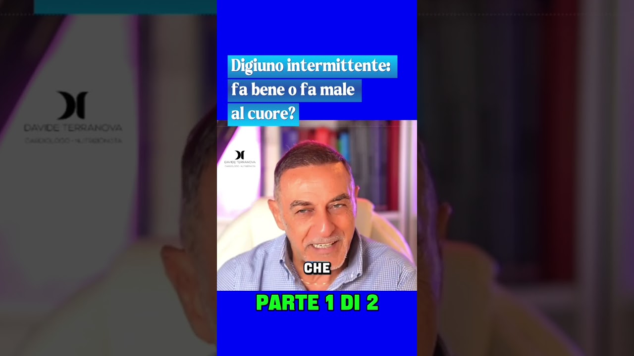 Parte 1/2:Il digiuno intermittente aiuta metabolismo,infiammazione e pressione ma va personalizzato.