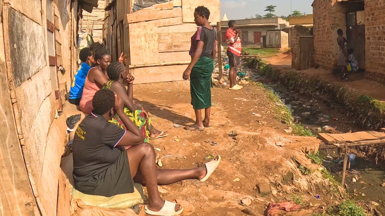 Women Court Sits in the Morning In the Ghetto Slum, UGANDA🇺🇬 AFRICA🌍