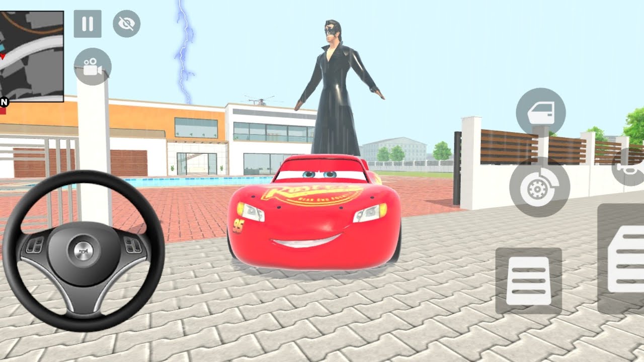 I drove in McQueen's car for 15 minutes. car game 🚗 ---- Theft Aura Simulator player 