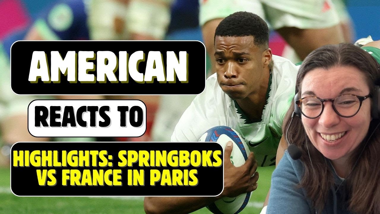 American Reacts to Highlights: Springboks vs France in Paris