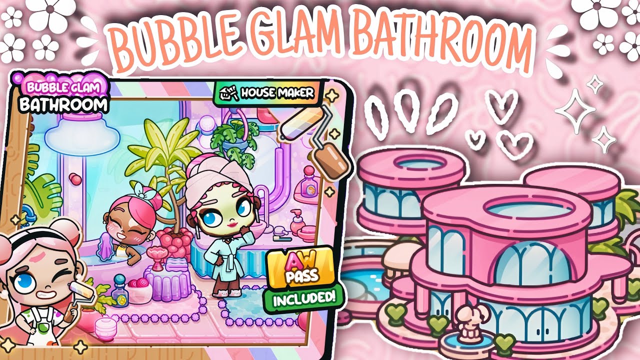 UNBOXING PACK BUBBLE GLAM BATHROOM | AVATAR WORLD | PAZU