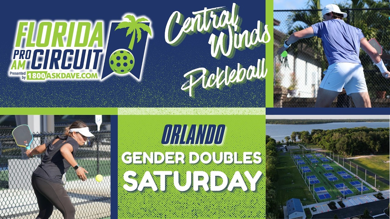 Florida Pro-Am Circuit Gender Doubles Saturday (Championship Court) Central Winds Pickleball