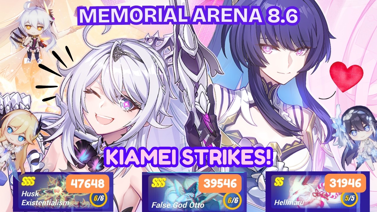 KiaMei Returns! | Ex-Memorial Arena 8.6 All Stages | Honkai Impact 3rd
