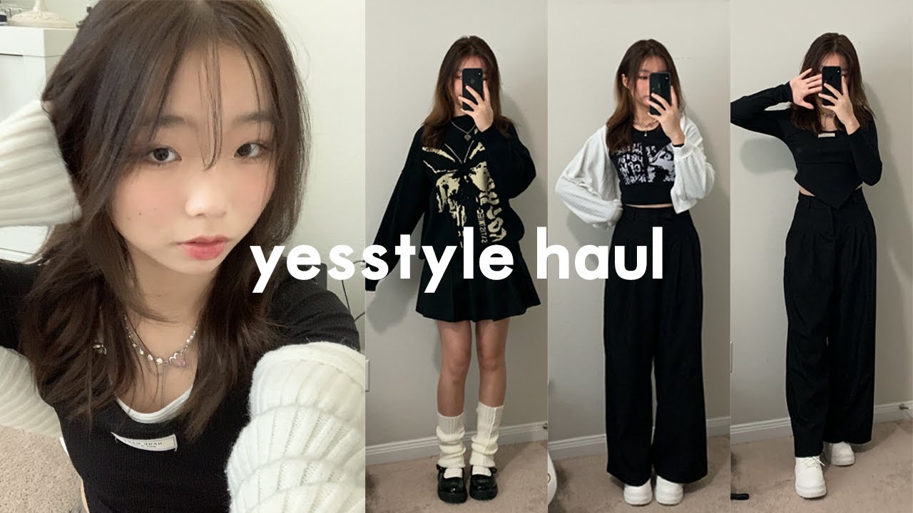 YESSTYLE HAUL TRY-ON REVIEW 2023 ★ acubi fashion & makeup 🎧