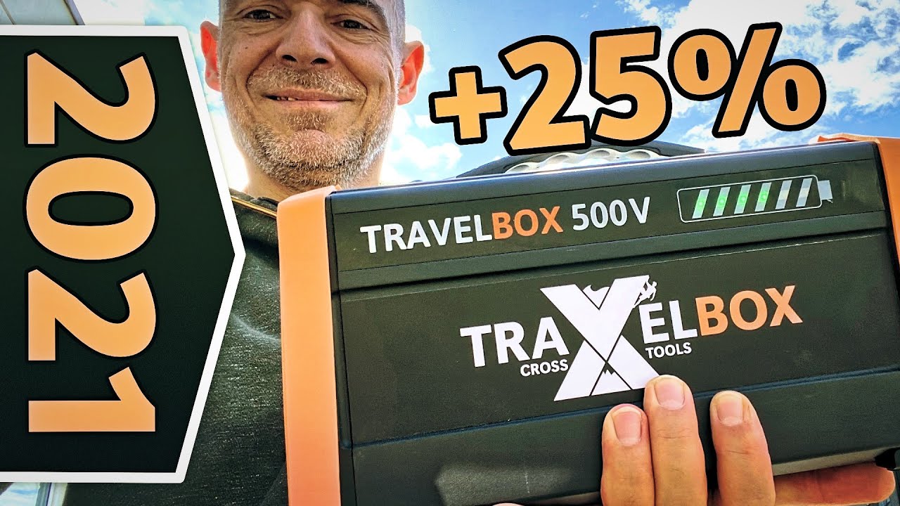 CROSSTOOLS TRAVELBOX 500 V / + Powerstation 2021 - Test, Review & Infos. 555Wh Akku + Schnell-Ladung