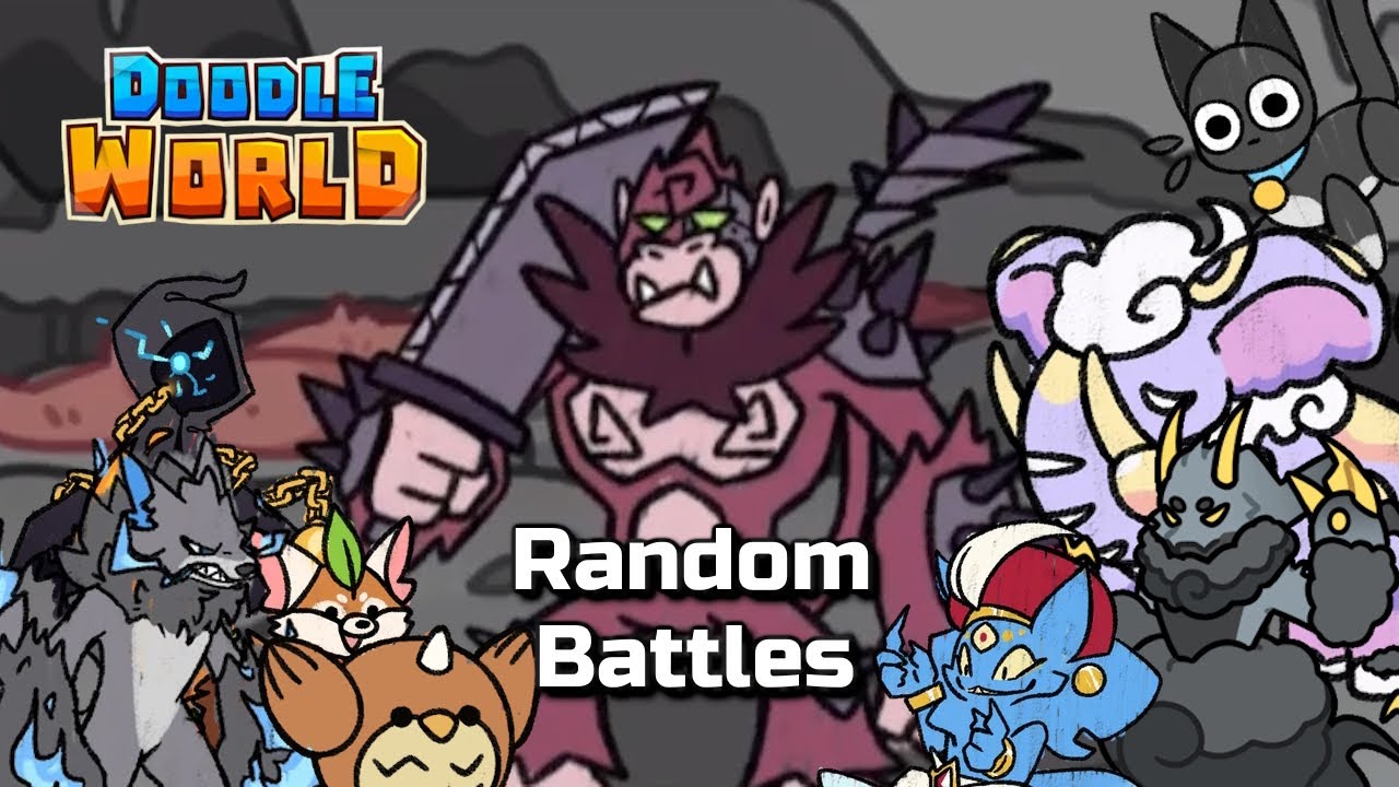RANDOM BATTLES AFWWQGLSKIBIDIKJBJA【Doodle World PvP】