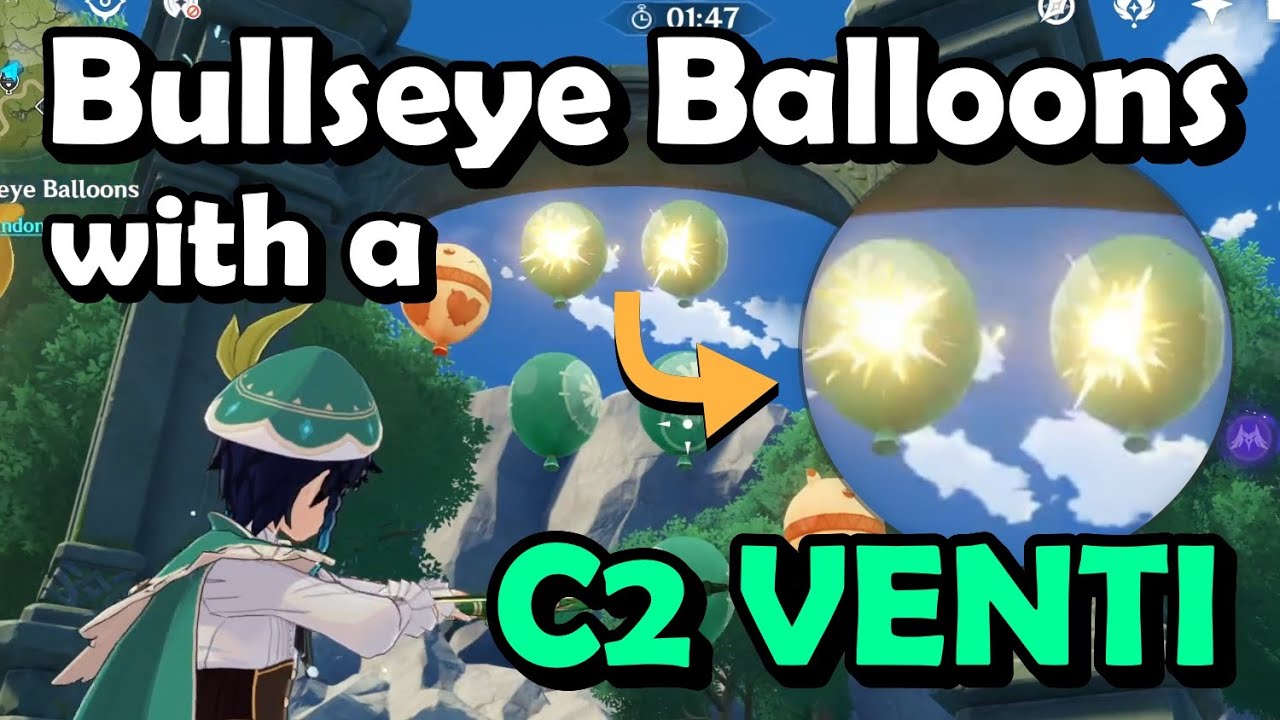So this is what Venti's C1 is for... | Bullseye Balloons Genshin Impact
