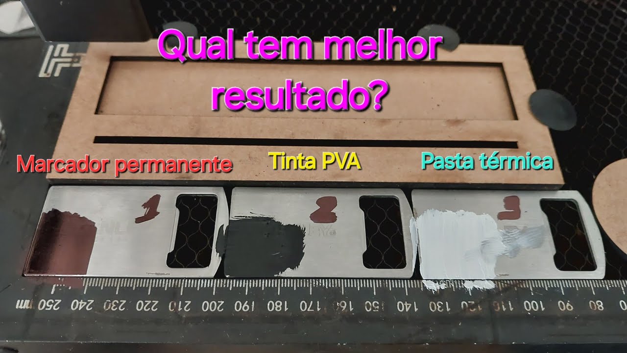 Como gravar em aço inox usando gravadora laser TTS-10  ou TTS-55