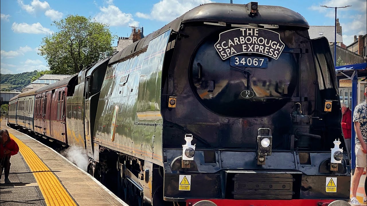 Trains at Scarborough: Featuring 34067 ‘Tangmere’ - 27/06/2024