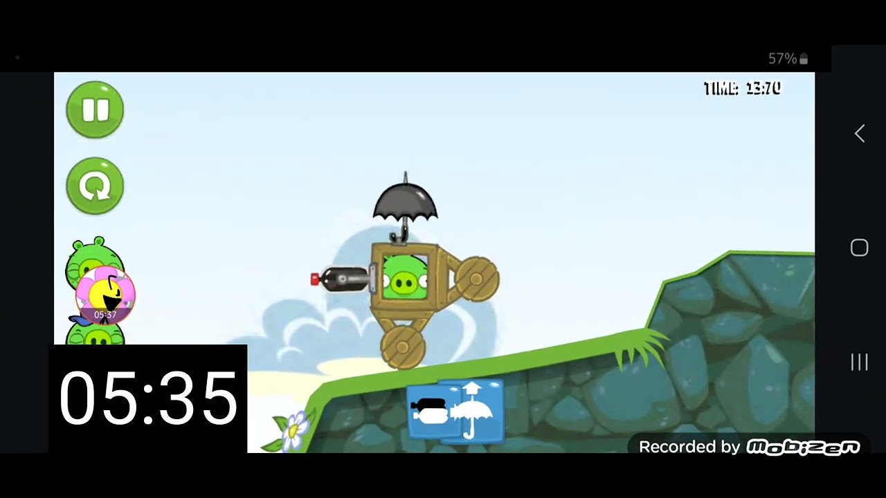 Bad Piggies 0.1.3 Ground Hog Day - Speedrun in 16:24 (World Record)