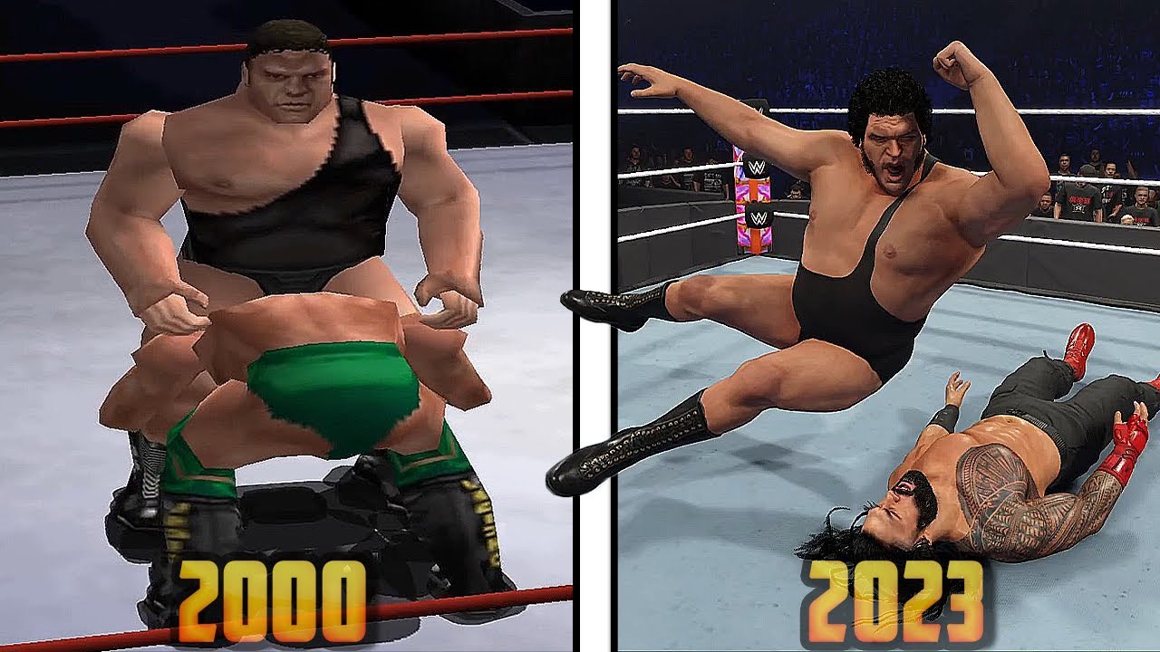Andre the Giant Evolution in WWE Games !!!