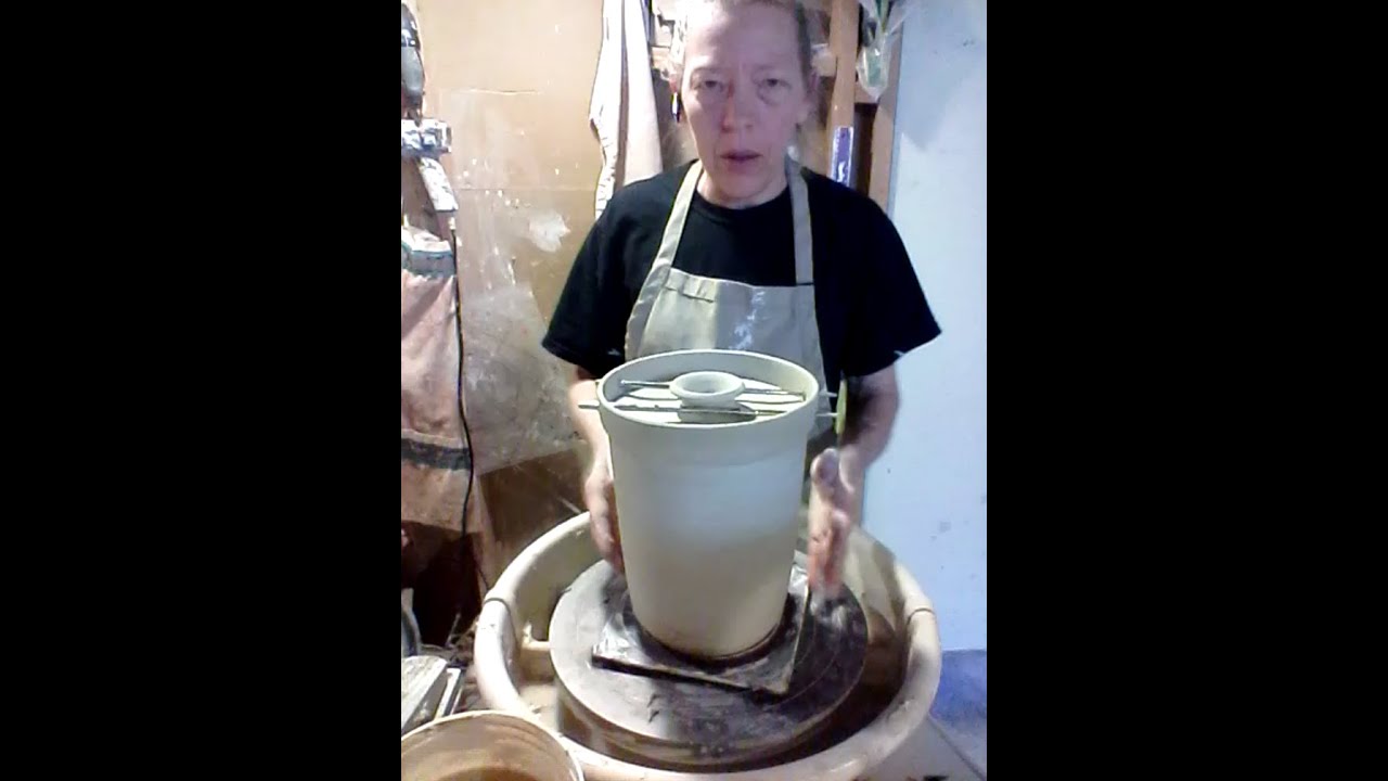 Pottery lesson: Wheel-thrown fermentation crock