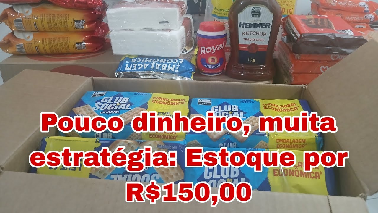 POUCO DINHEIRO, MUITA ESTRATÉGIA: ESTOQUE POR R$150,00