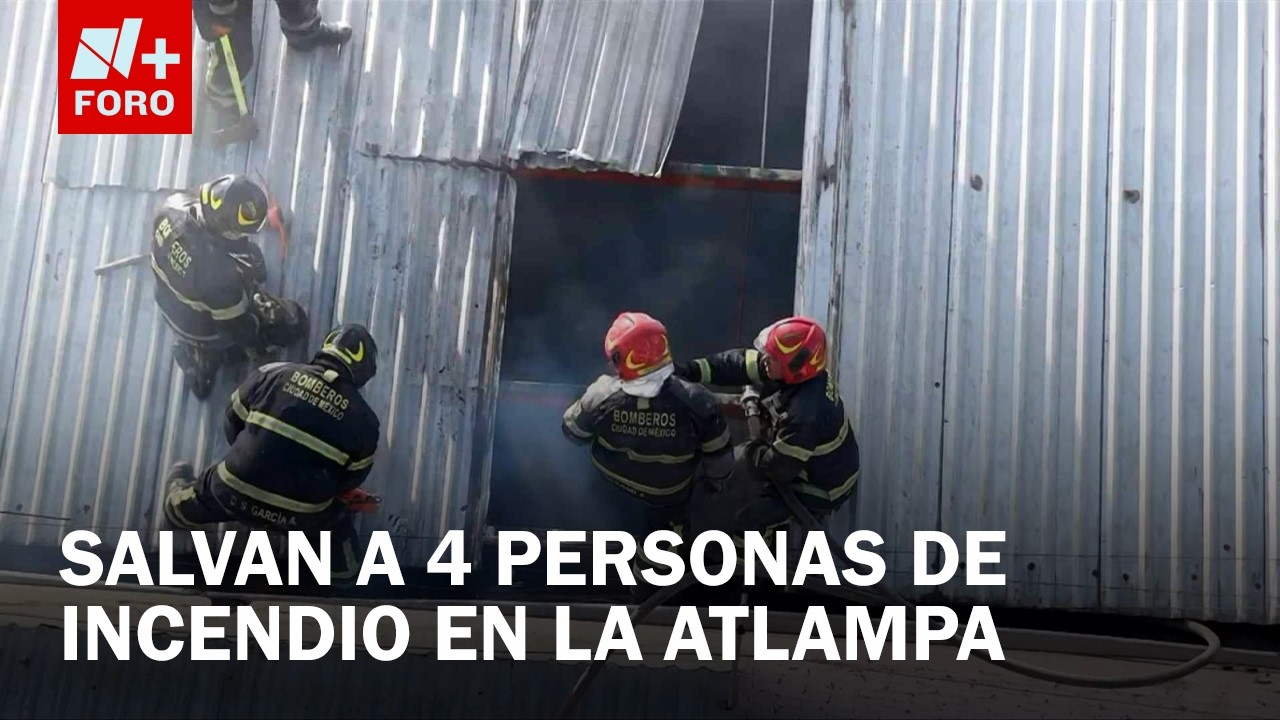 Incendio en CDMX: Rescatan a 4 personas de fábrica en Atlampa, Cuauhtémoc
