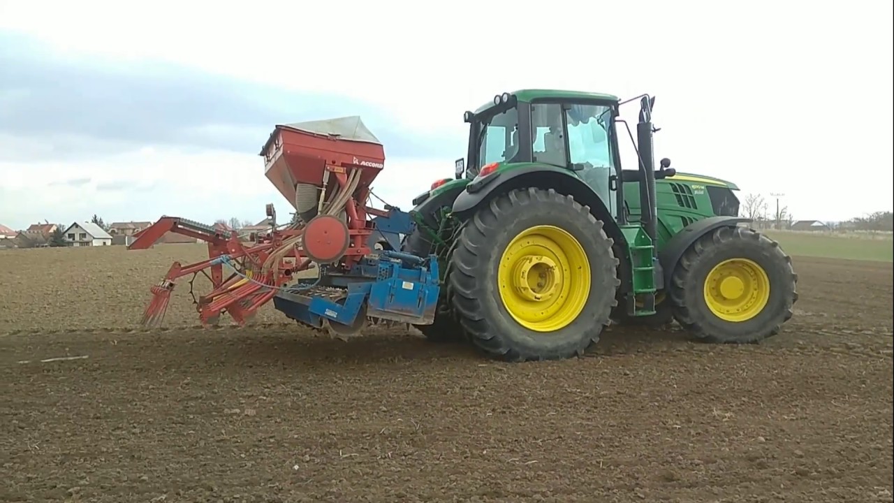 John Deere 6170M | Sejba jačmeňa 2019