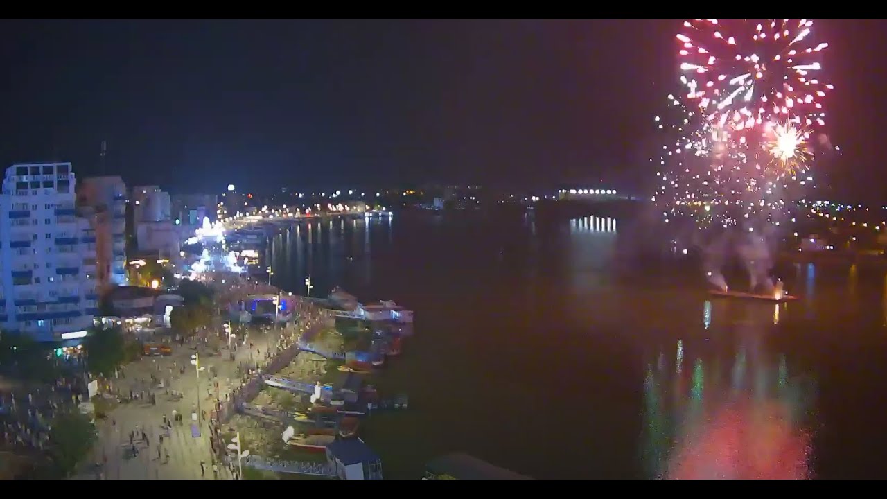Danube Promenade Webcam - Daily Timelapse: August 15, 2025 [Tulcea, Romania]