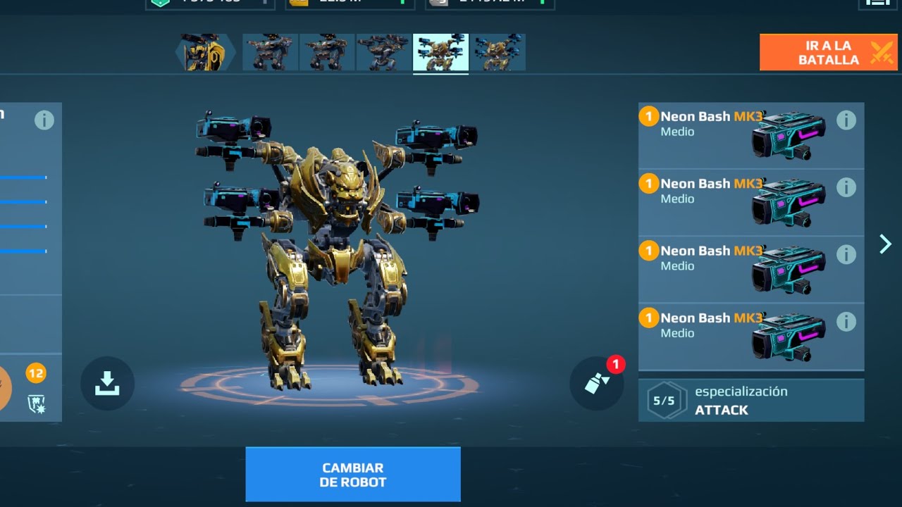 Typhon 4x Neon Bash War Robots WR 
