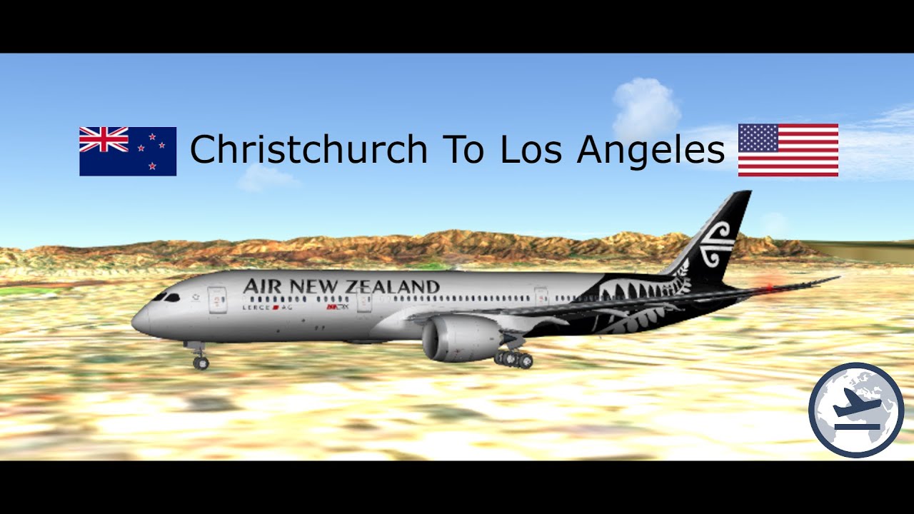 GeoFS Timelapse: Christchurch to Los Angeles