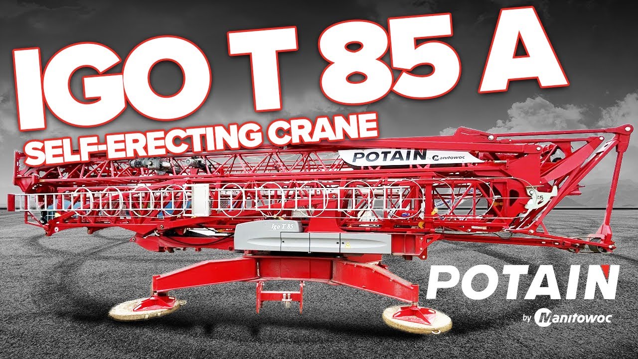 Potain Igo T 85 A Self-Erecting Crane Setup and Lifting | Cropac
