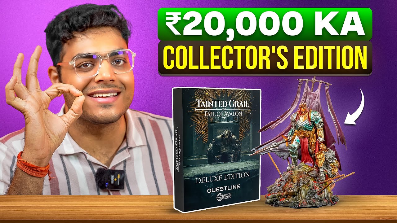 Unboxing A Rs. 20,000 Game Collector's Edition 😱 | My First Collector's Edition | Tainted Grail
