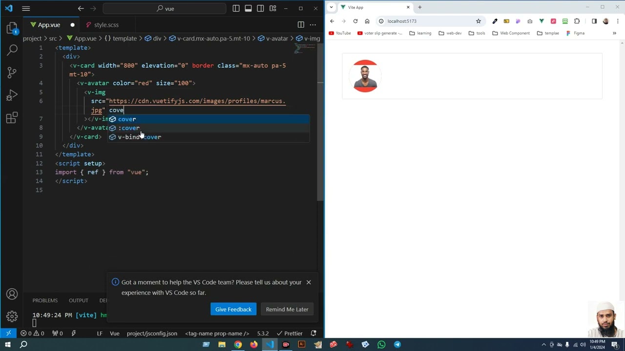 Avatar in vuetify 3
