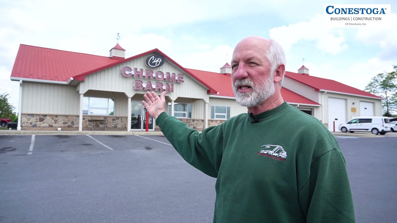 Clif's Chrome Barn - Post Frame - Conestoga Buildings