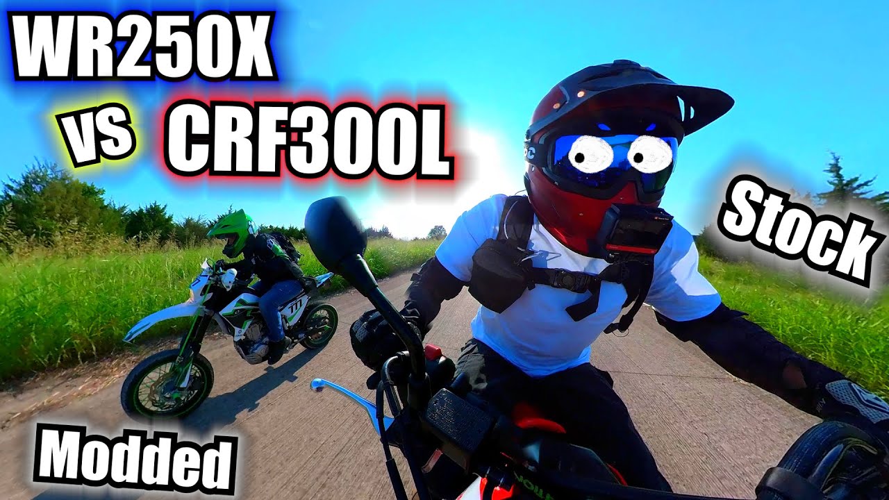 CRF300L VS WR250X, Whos Faster?