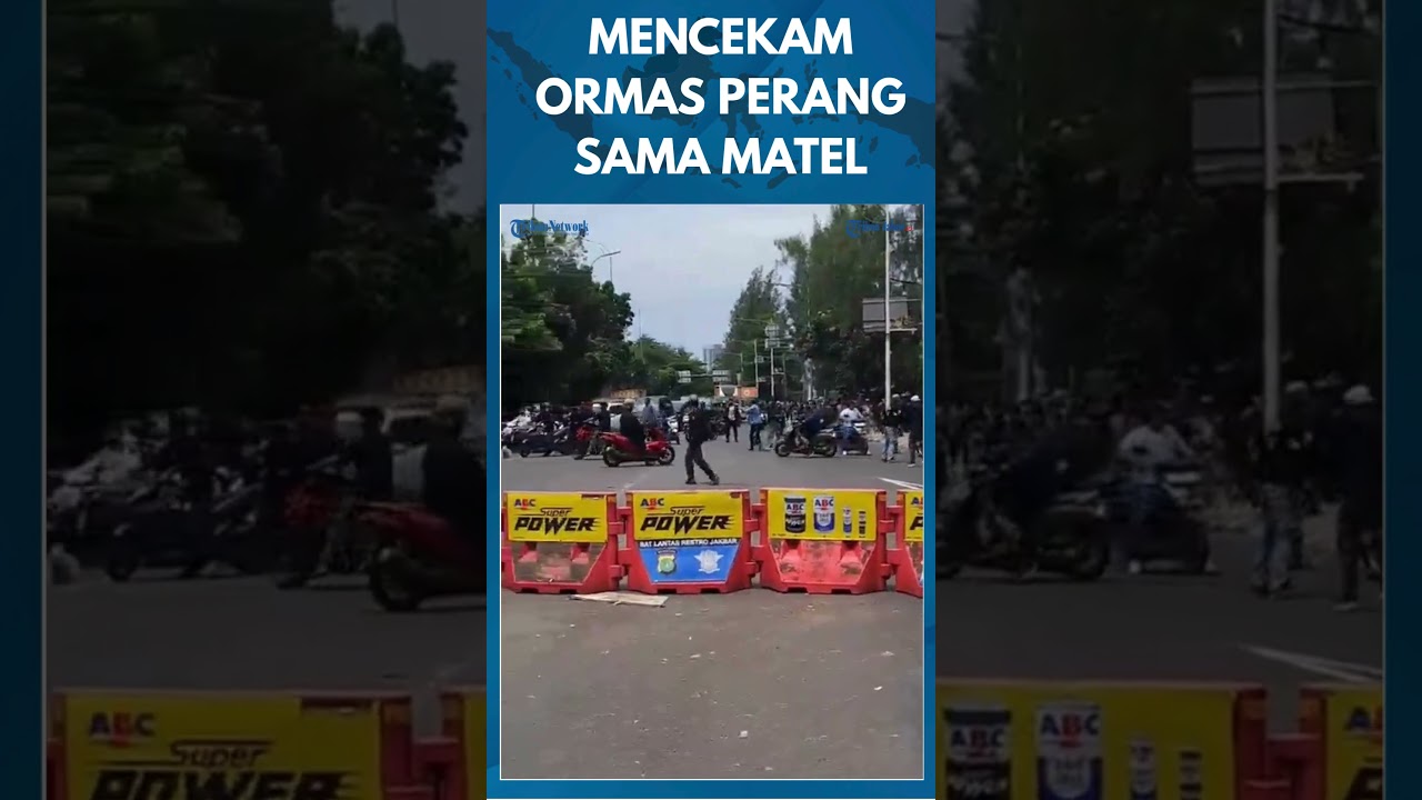 DETIK-DETIK MENCEKAM! Ricuh di Cengkareng! Ormas dan Matel Terlibat Bentrokan, Polisi&nbsp;Turun&nbsp;Tangan