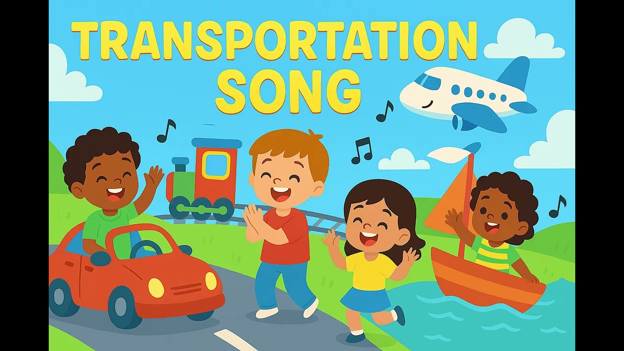 Transportation Song – Learn About Cars, Trains, Boats & Airplanes!