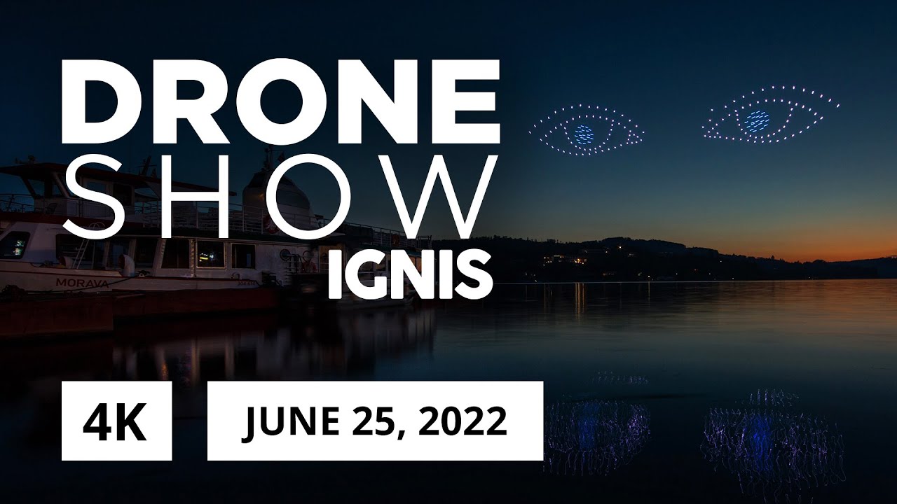 4K IGNIS DRONE SHOW 25.06.2022 | Genetika - Genetics | Brno - přehrada - lake | OFFICIAL VIDEO