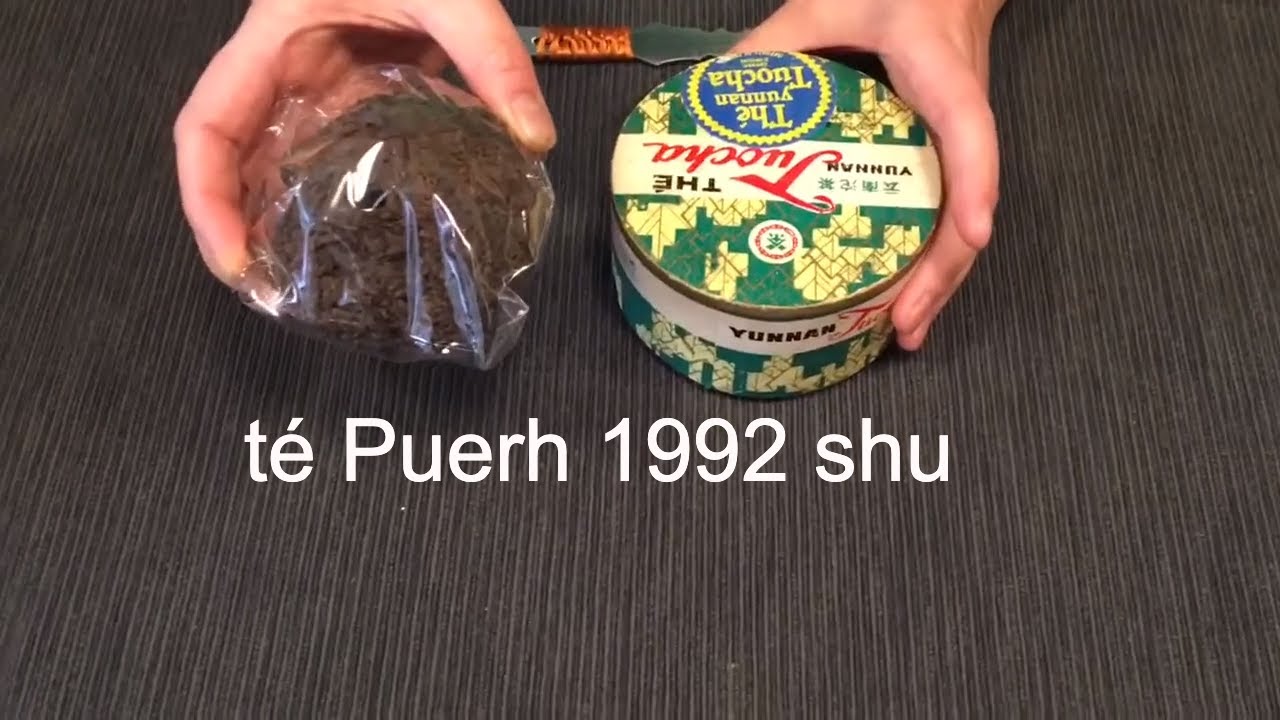 Preparación de té Puerh 1992 shu